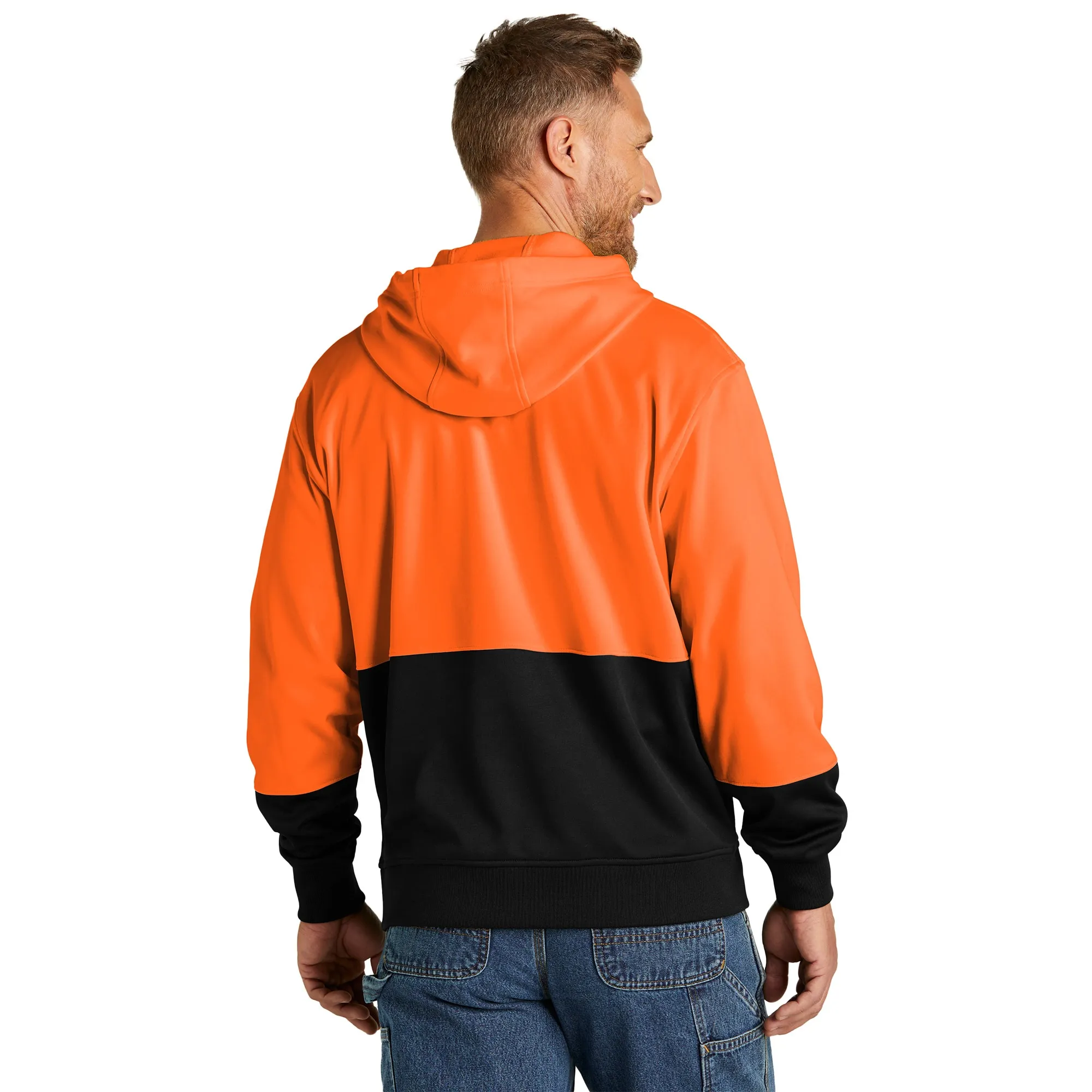 CornerStone CSF01 Enhanced Visibility Fleece Pullover Hoodie - Orange