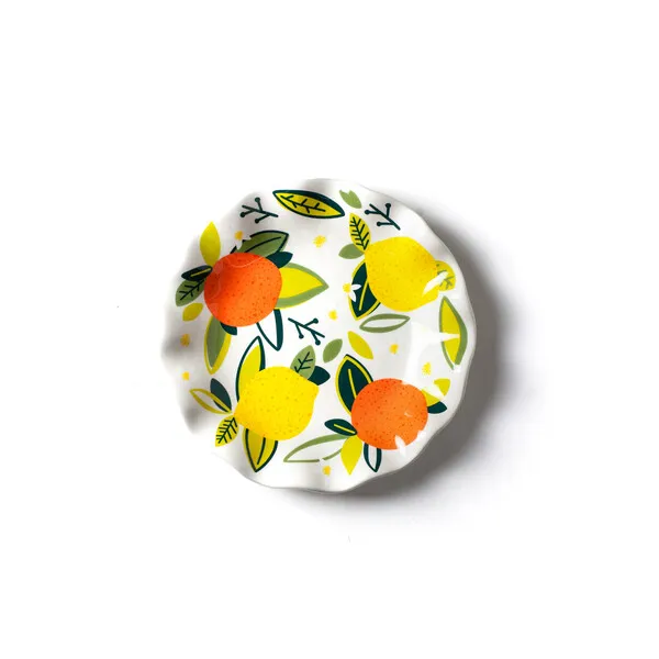 Coton Colors Citrus Ruffle Salad Plate