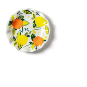 Coton Colors Citrus Ruffle Salad Plate