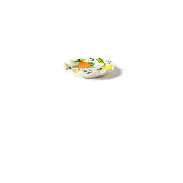 Coton Colors Citrus Ruffle Salad Plate