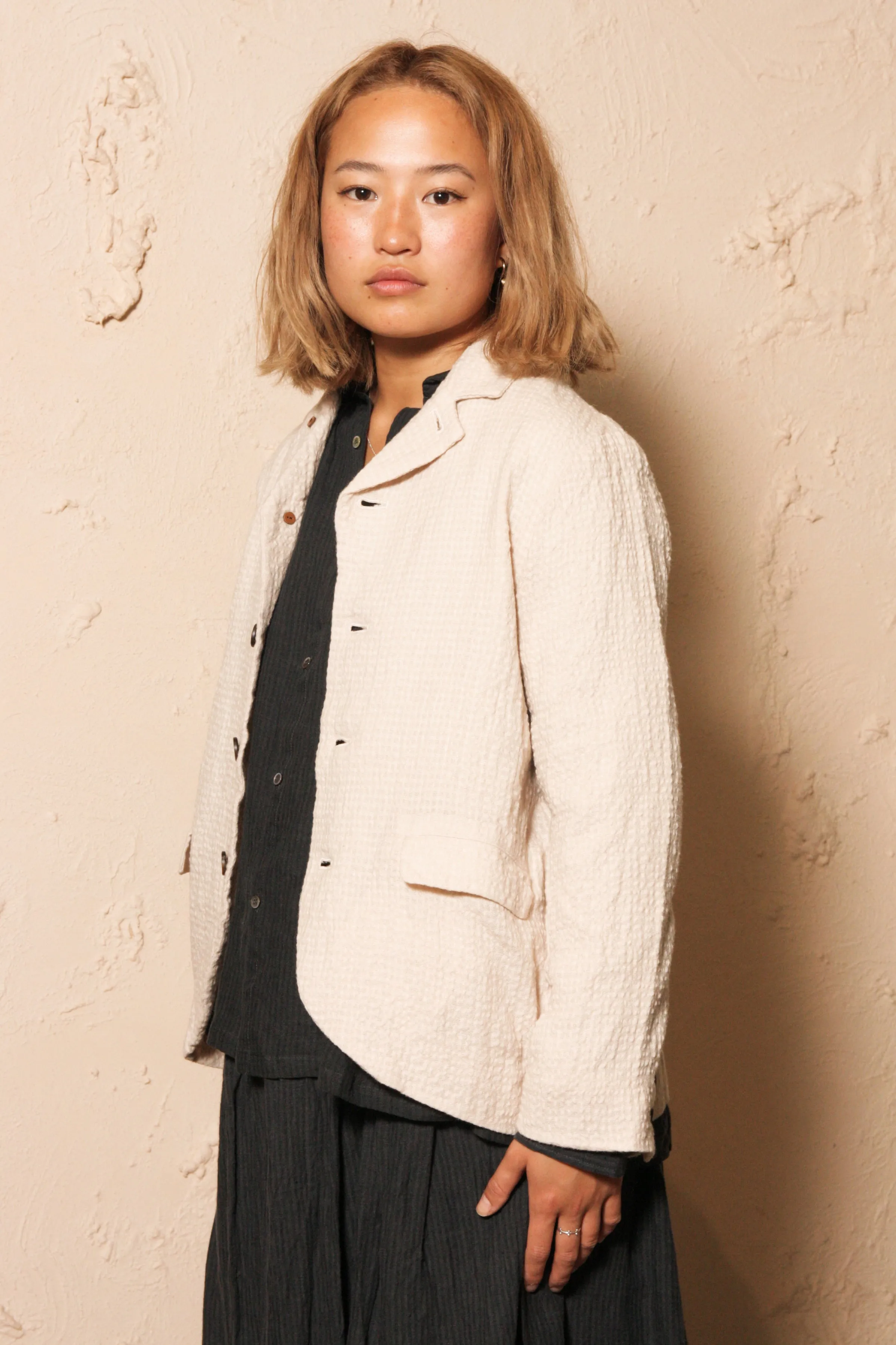 Cotton Wool Jacket Natural