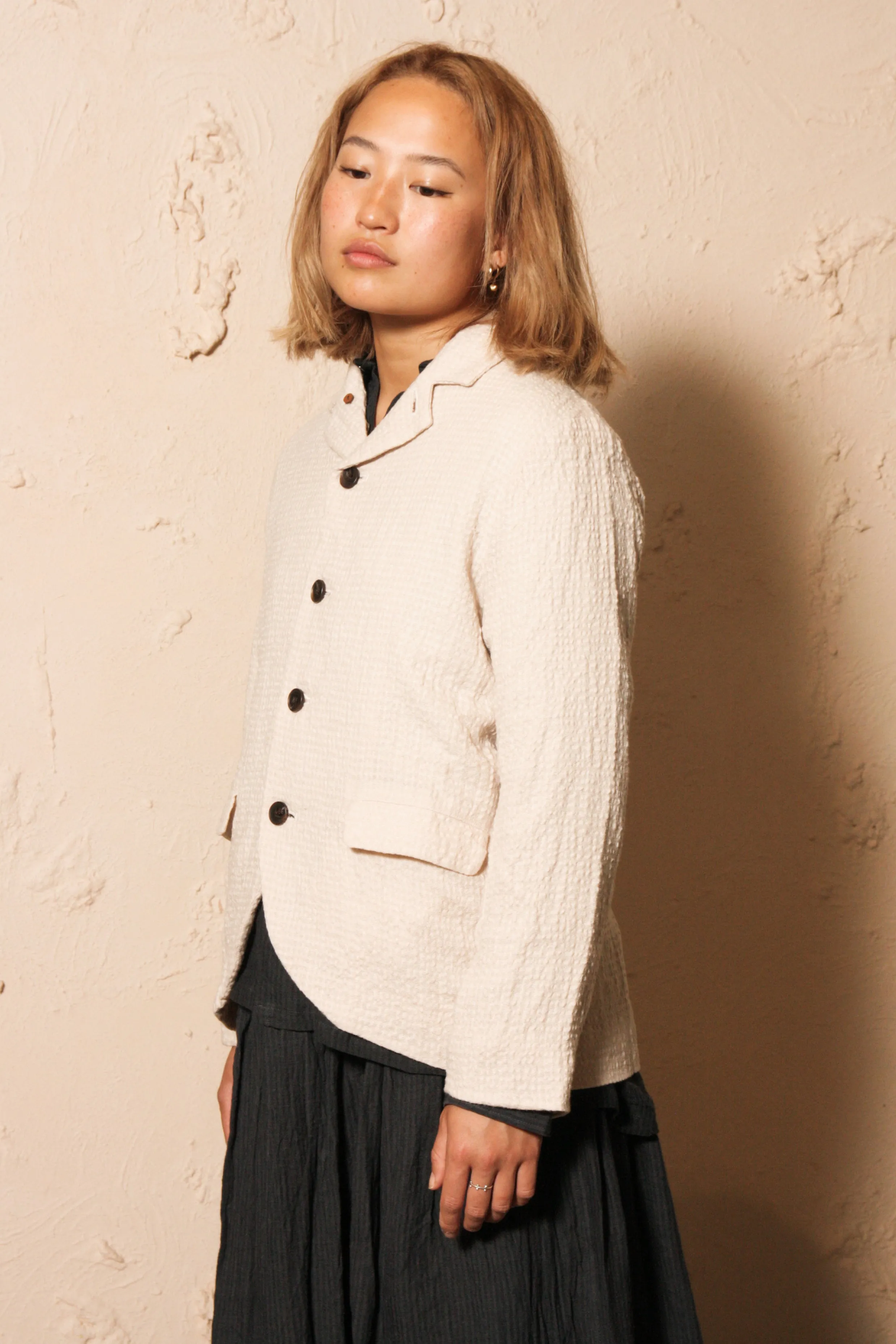 Cotton Wool Jacket Natural