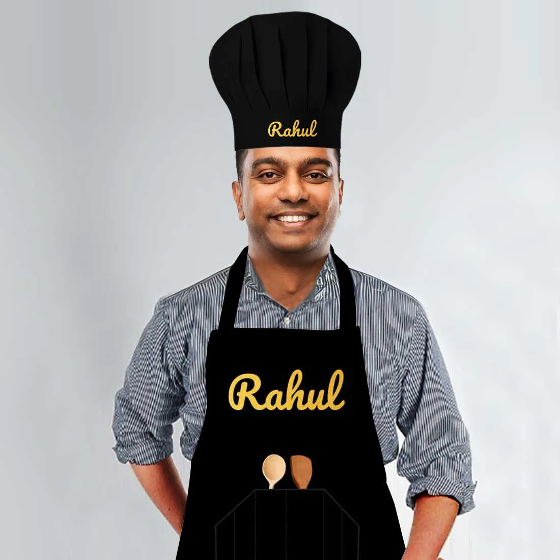 Customized Apron for Kitchen With Name Baking Cooking -Spoon