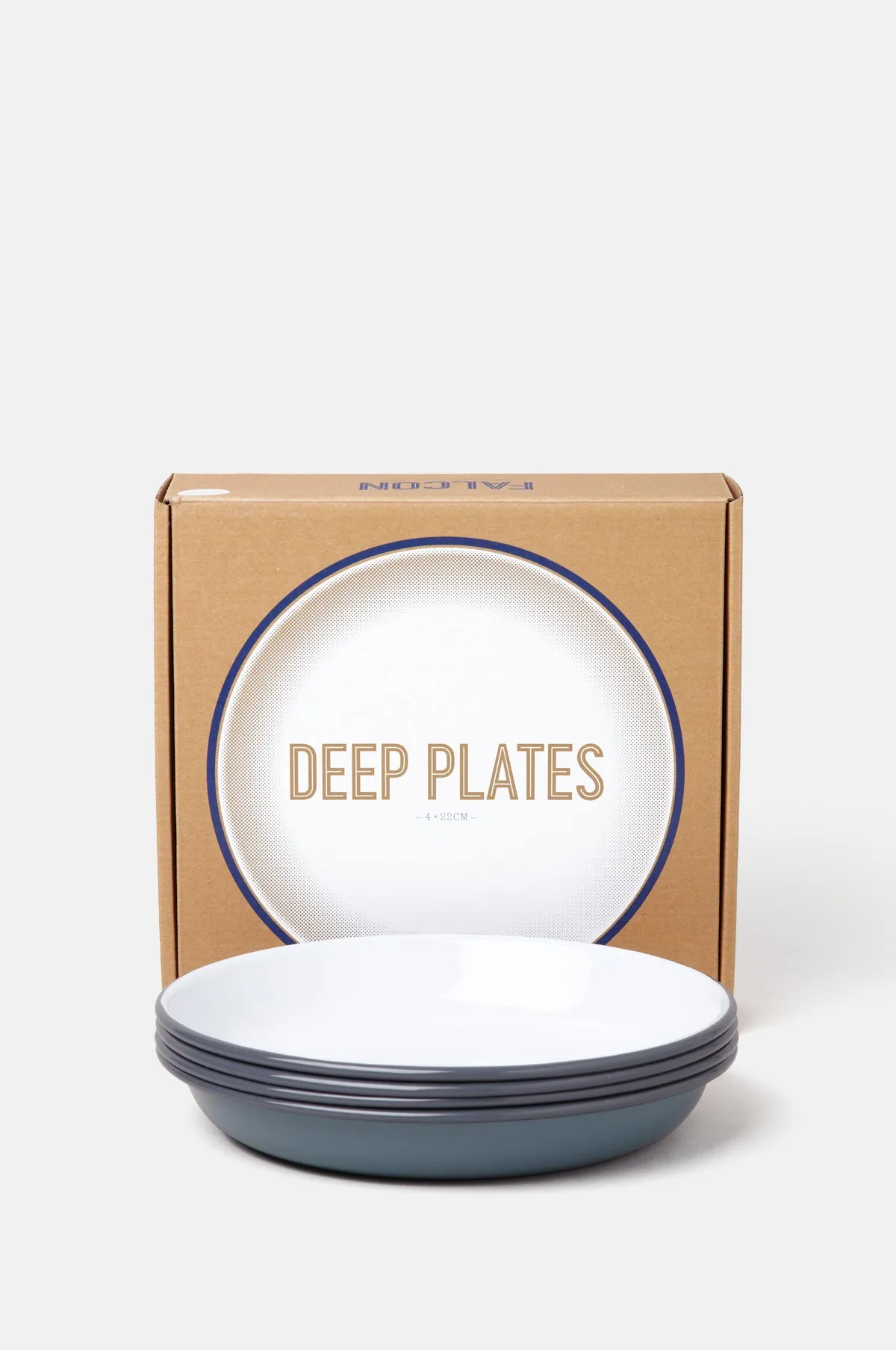 Deep Plate Set Pigeon Grey