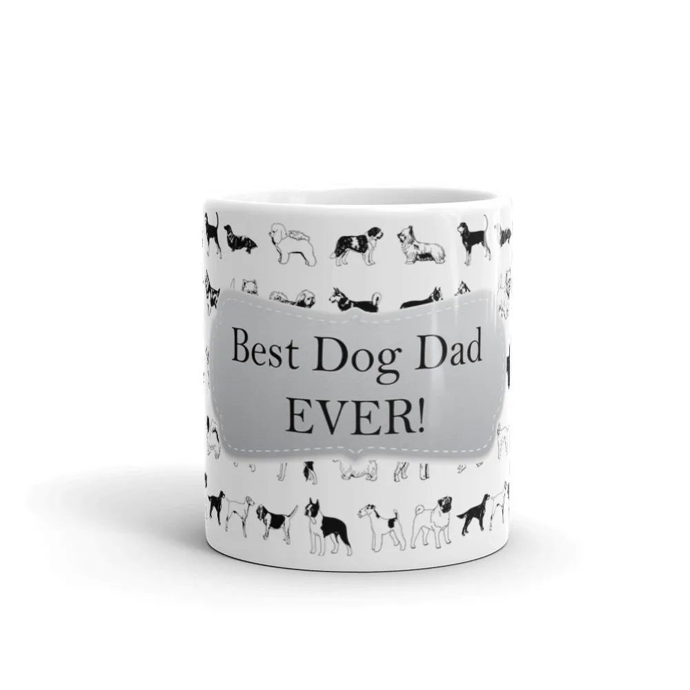 Dog Dad White Coffee Mug