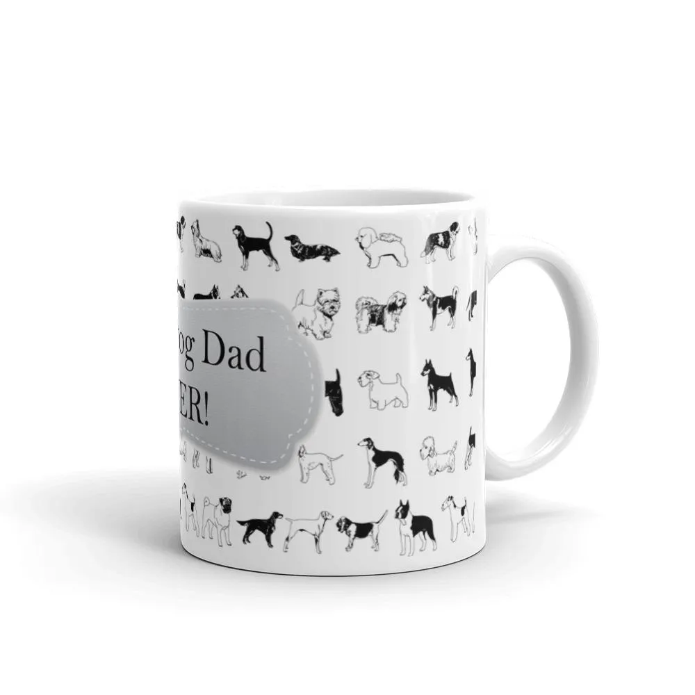 Dog Dad White Coffee Mug