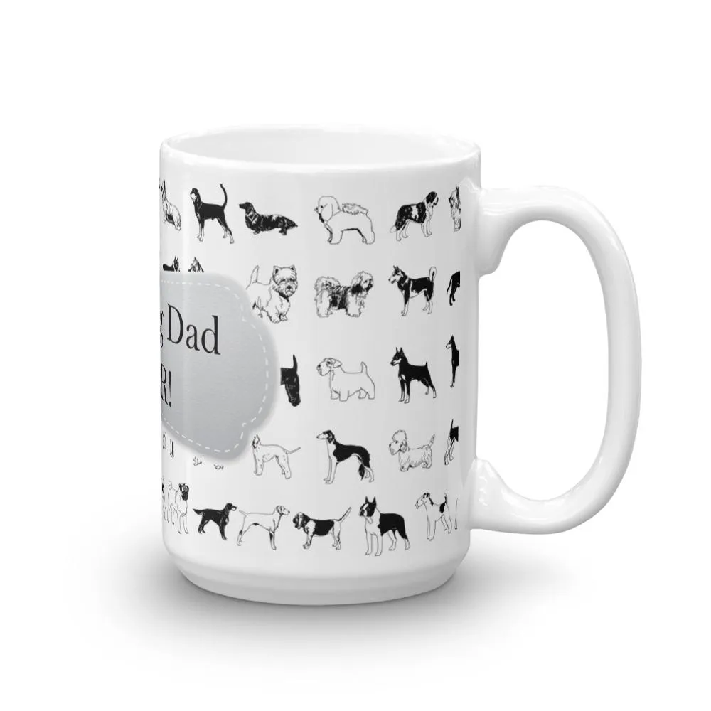 Dog Dad White Coffee Mug