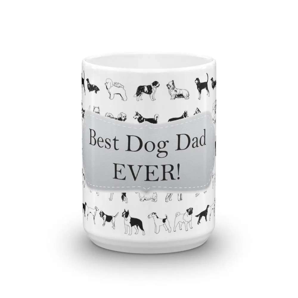 Dog Dad White Coffee Mug