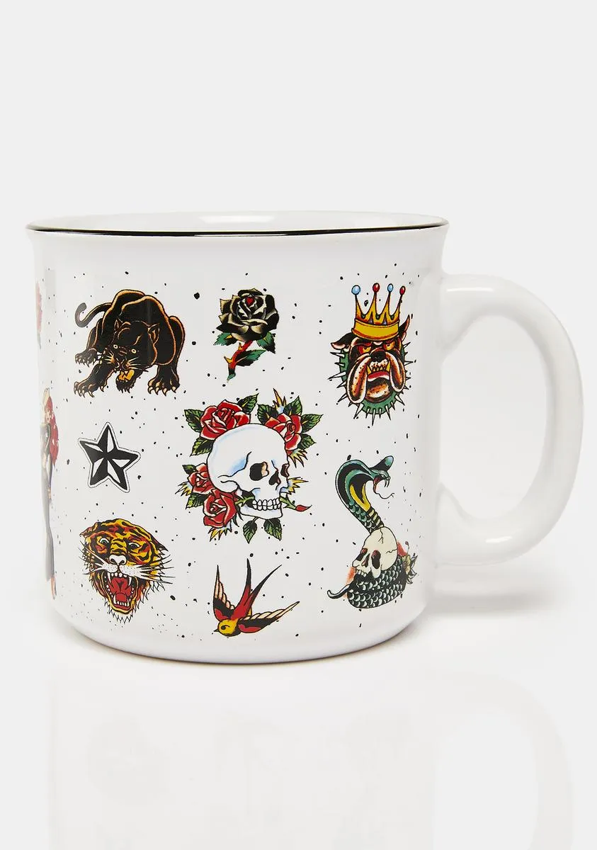 Ed Hardy Ceramic Coffee Mug-