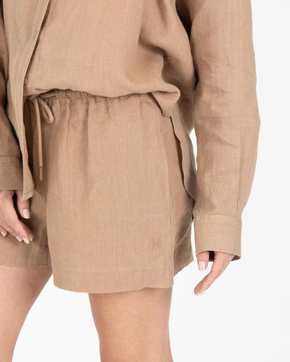 Elevate Linen Short Caramel