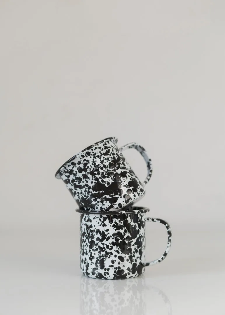 Enamel Mug in Black Speckle