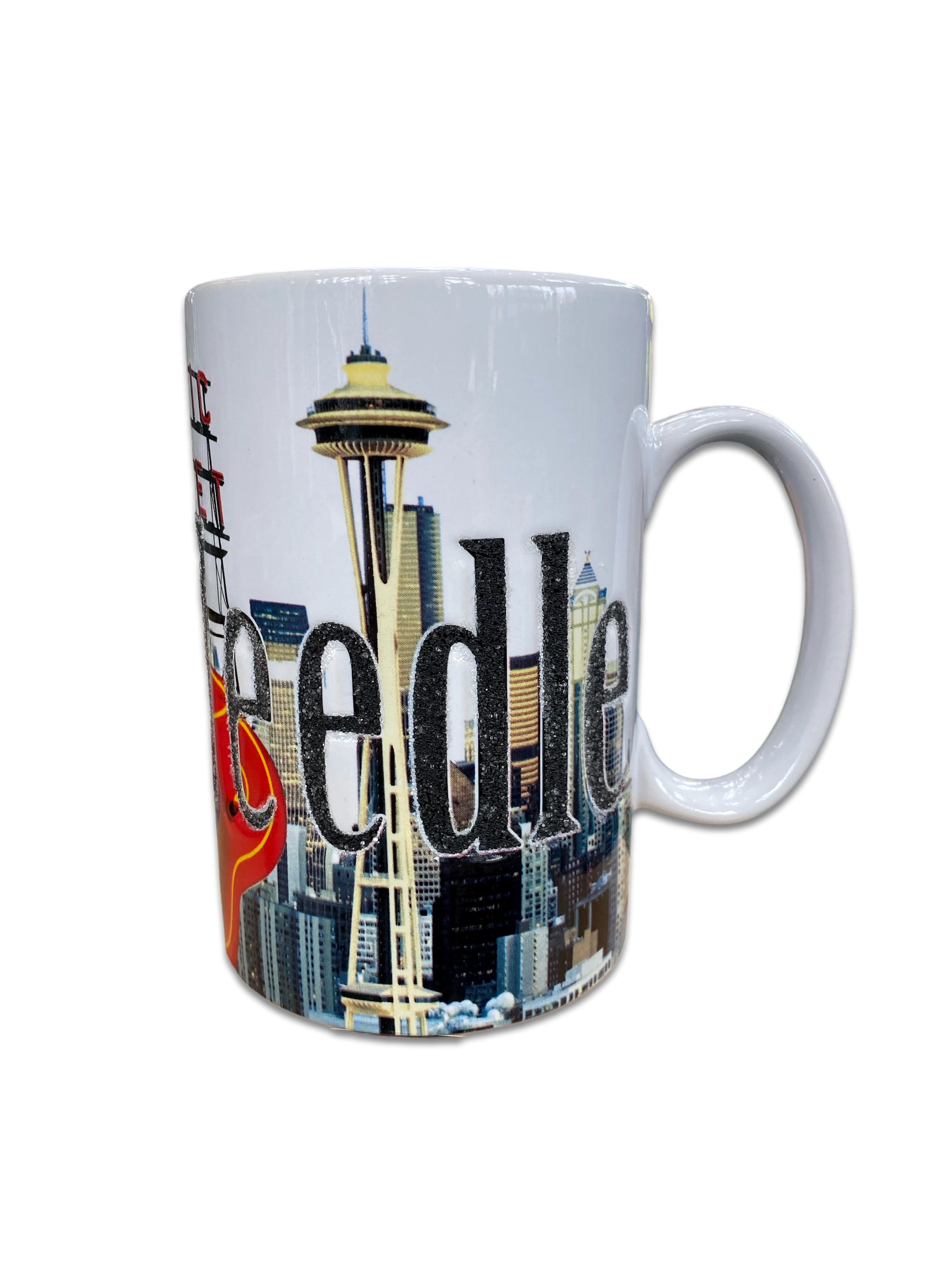 Etched Stone Seattle Skyline Mug