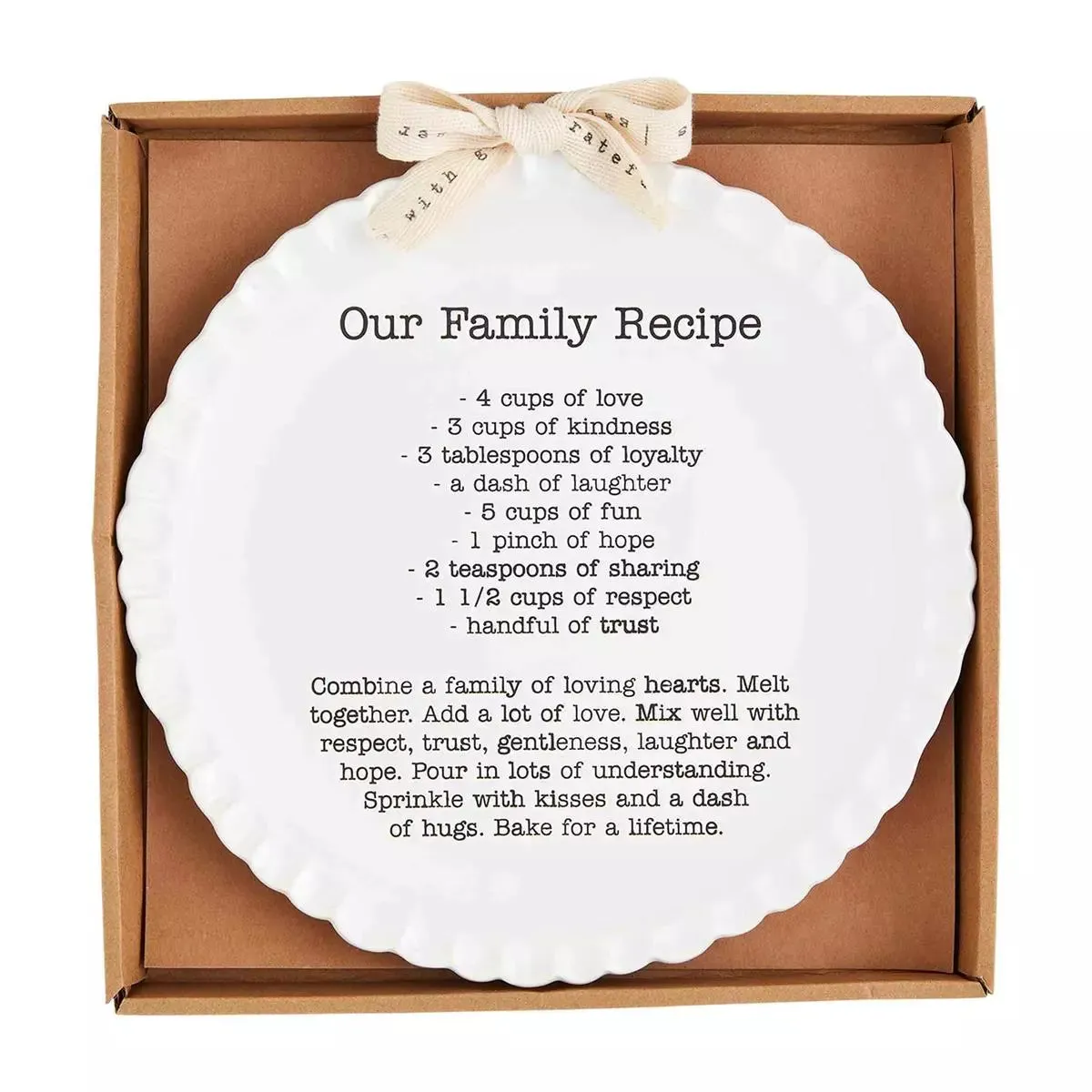 Family Recipe Plate