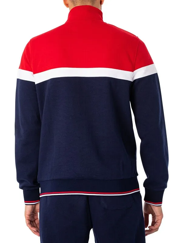 Fila Umar Colour Block Track Jacket - Navy/Equestrian Red/White