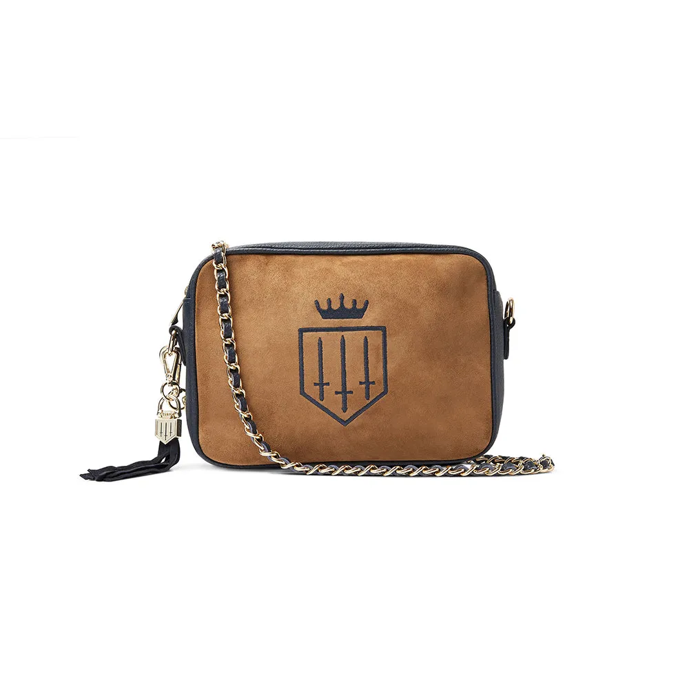 Finsbury Cross Body Bag                             Tan/Navy