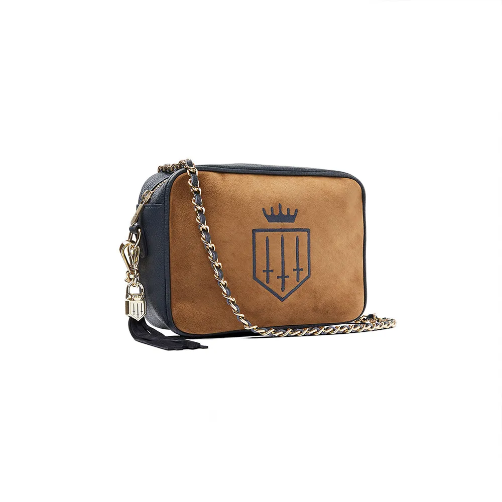 Finsbury Cross Body Bag                             Tan/Navy