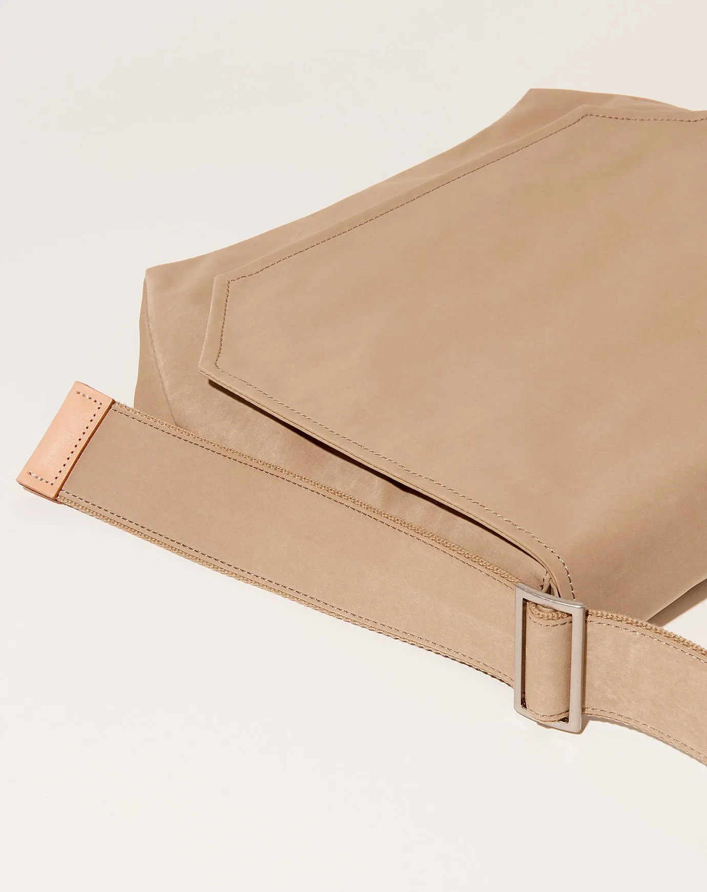 Flap Shoulder Bag in Beige