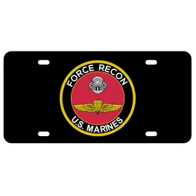 Force Recon US Marines License Plate