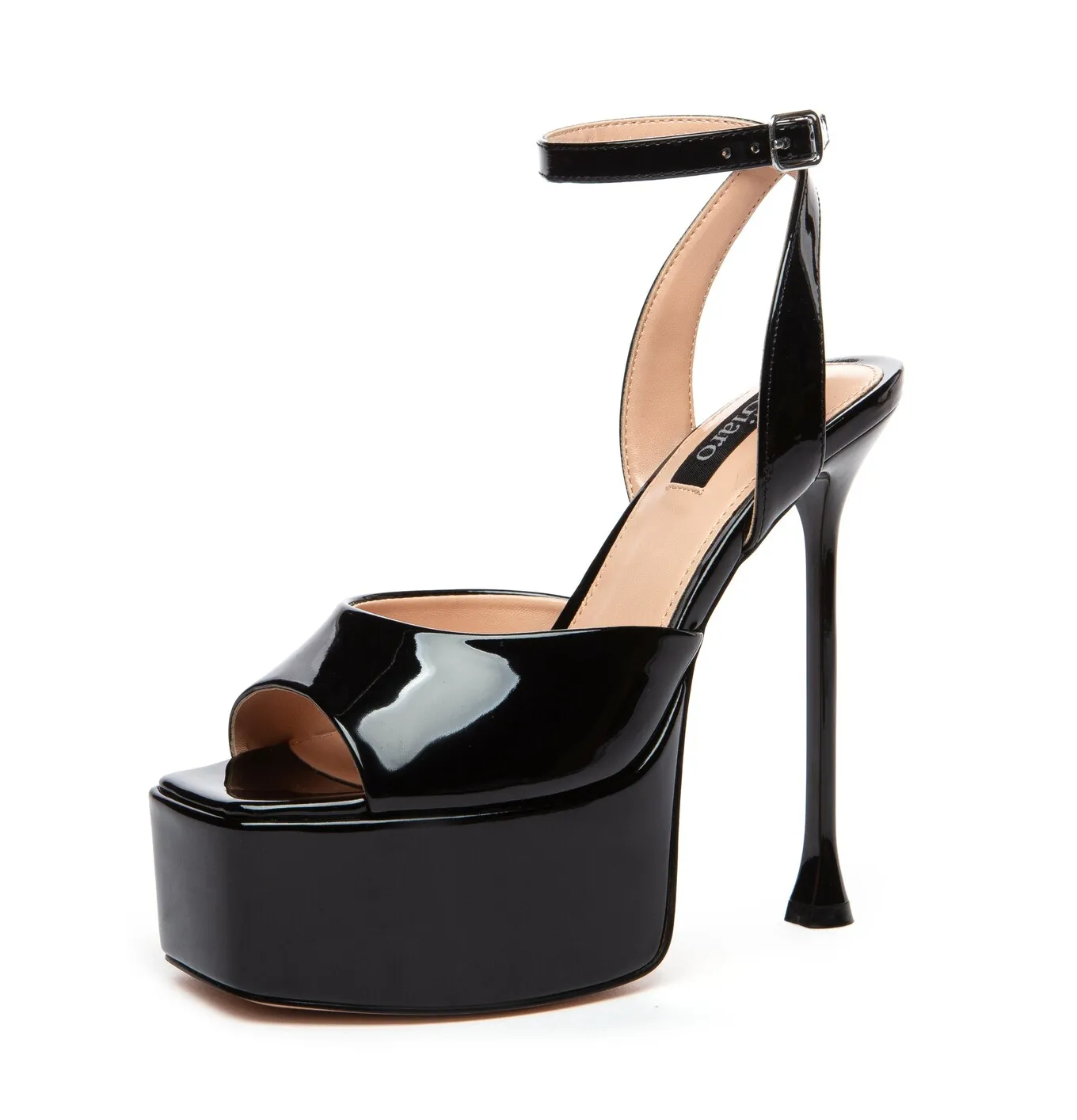 Giaro GALA | BLACK SHINY | SANDALS 