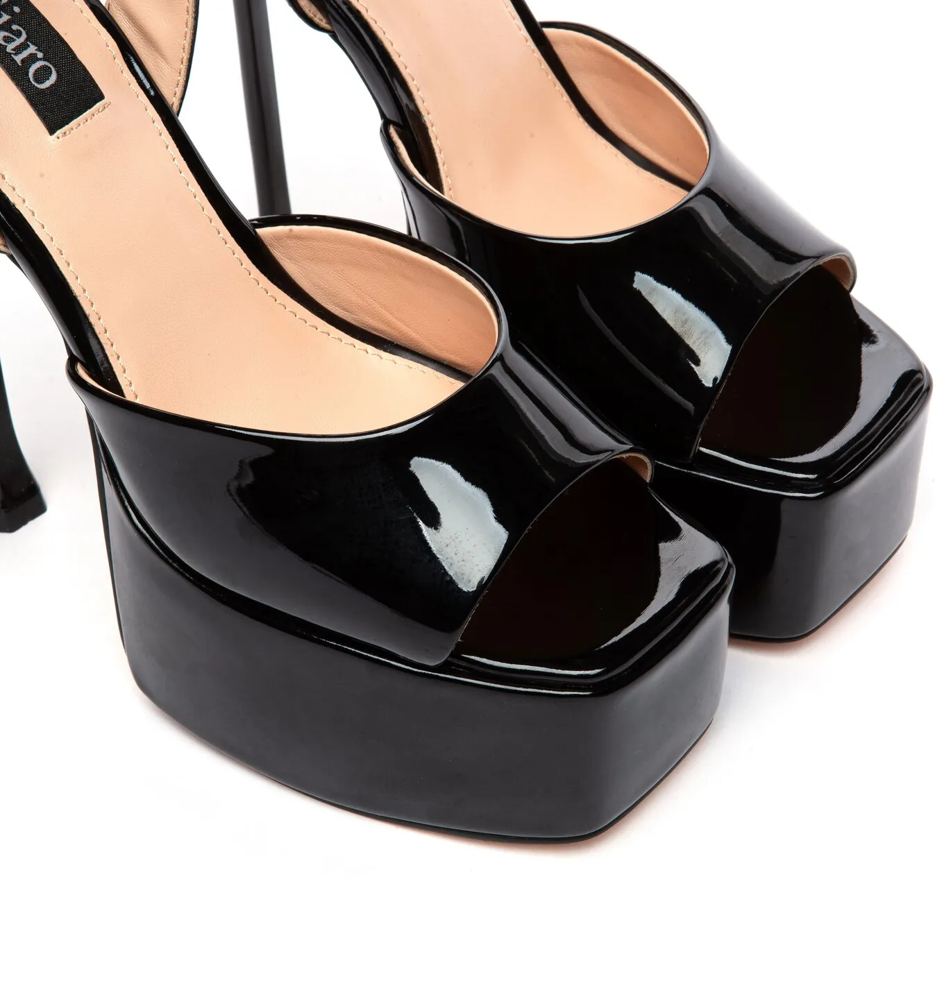 Giaro GALA | BLACK SHINY | SANDALS 