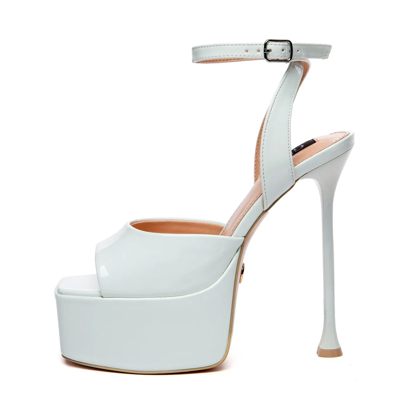 Giaro GALA | WHITE SHINY | SANDALS 