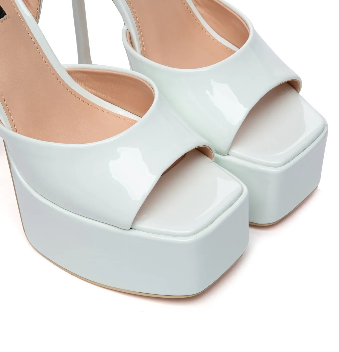 Giaro GALA | WHITE SHINY | SANDALS 