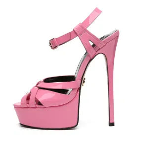 Giaro KORI FUCHSIA SHINY SANDALS