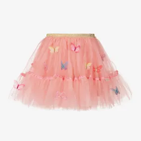 Girls Pink Butterfly Tutu Skirt