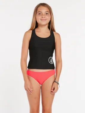 Girls Simply Core Tankini Bikini Top - Black