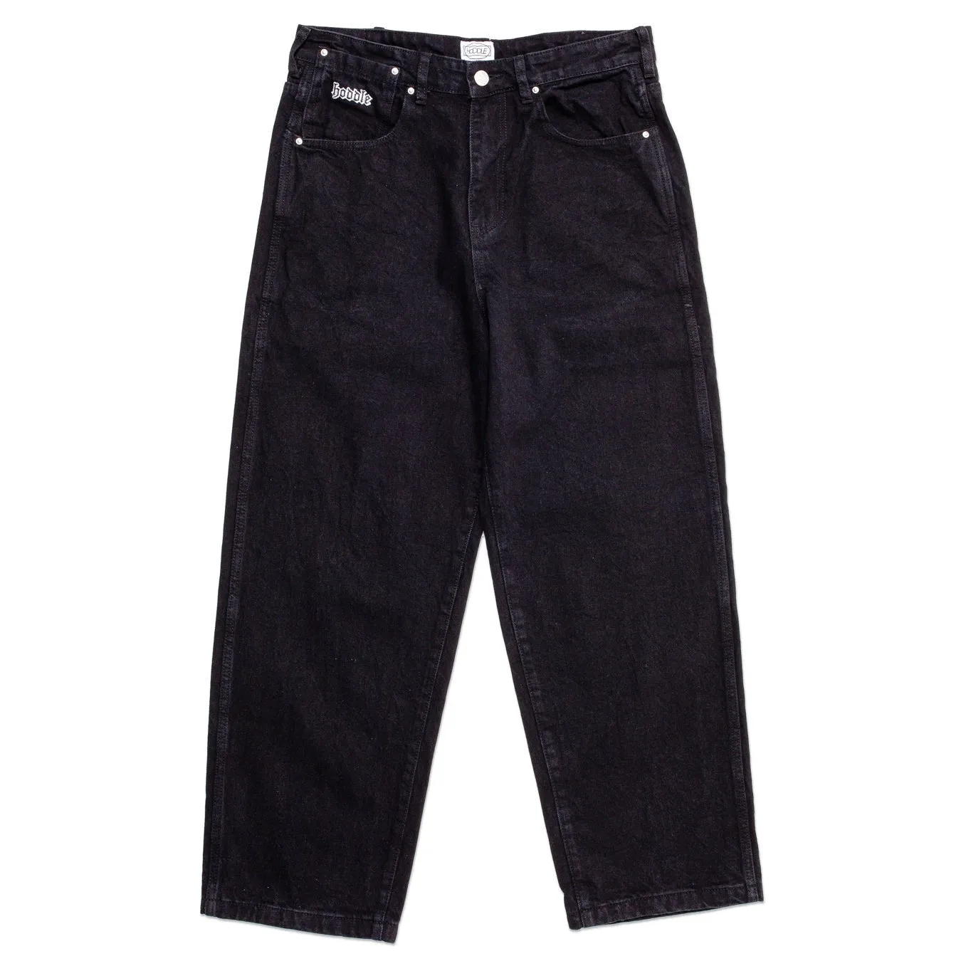 HODDLE SKATEBOARDS 12 OUNCE DENIM BLACK BLACK