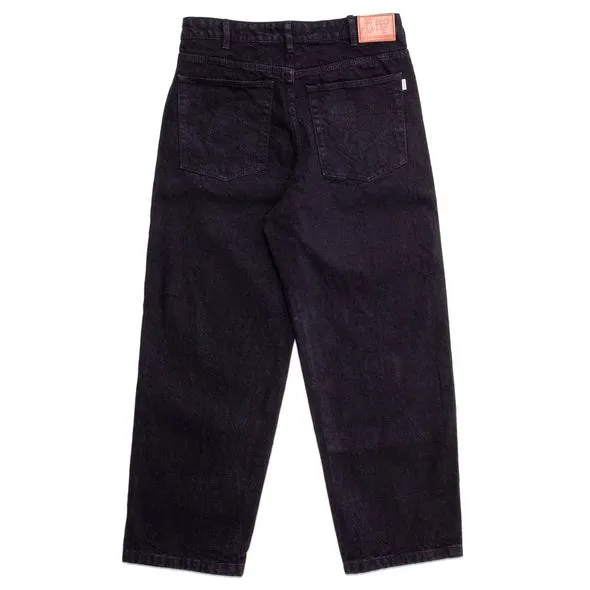 HODDLE SKATEBOARDS 12 OUNCE DENIM BLACK BLACK