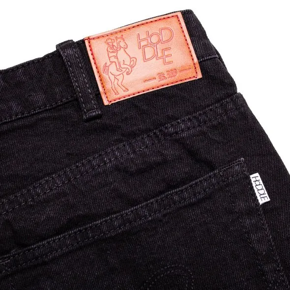 HODDLE SKATEBOARDS 12 OUNCE DENIM BLACK BLACK