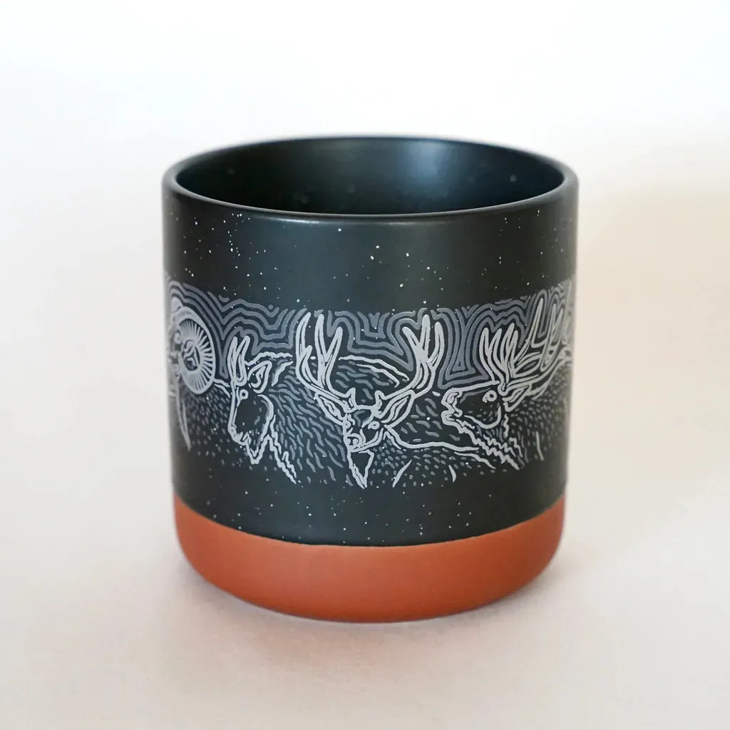 Horn & Antler Mug - Black