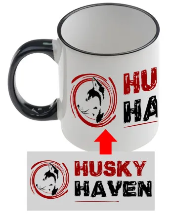 Husky Haven Logo Mug