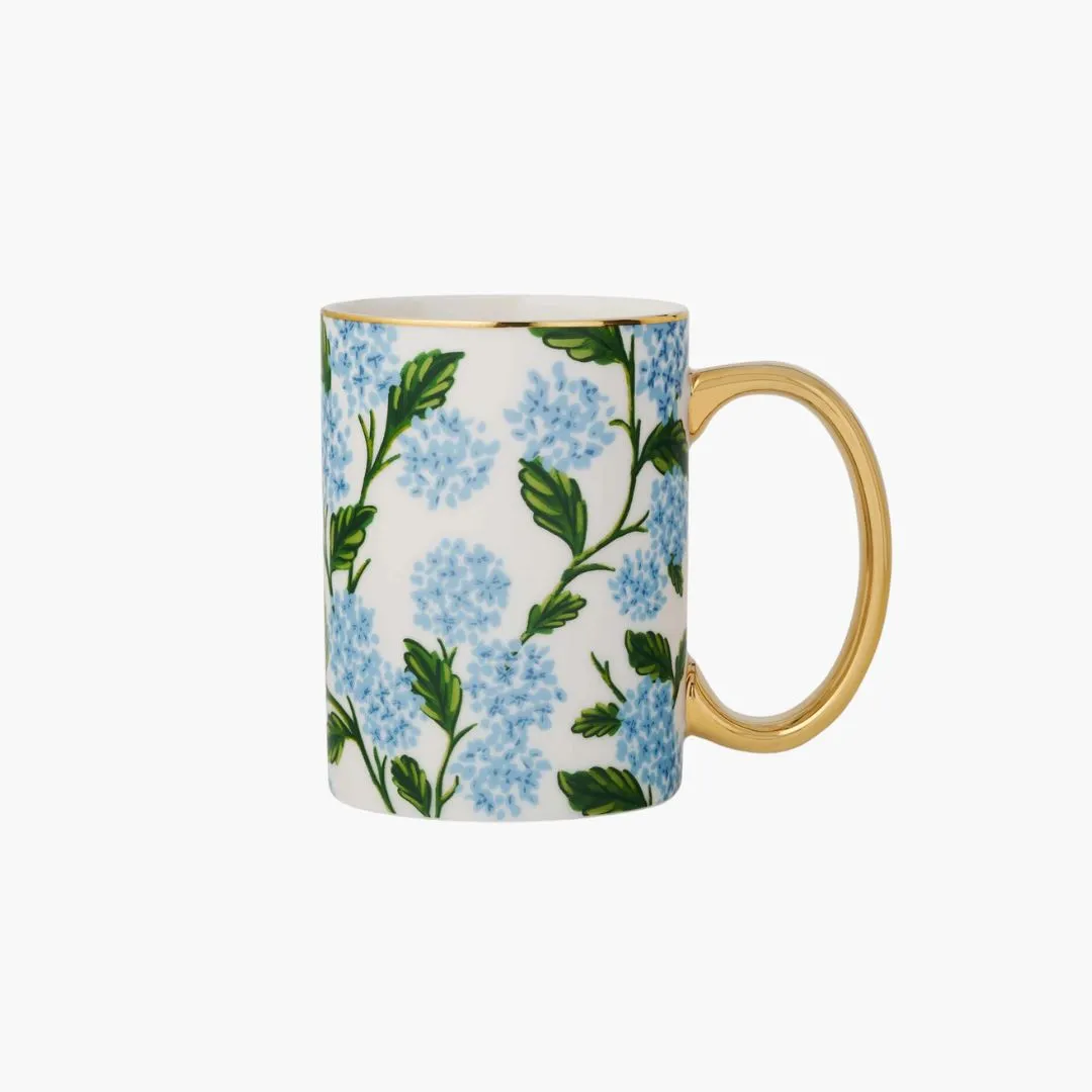 Hydrangea Porcelain Mug