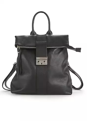 Italian Leather Black Backpack by Kaleidoscope | Kaleidoscope