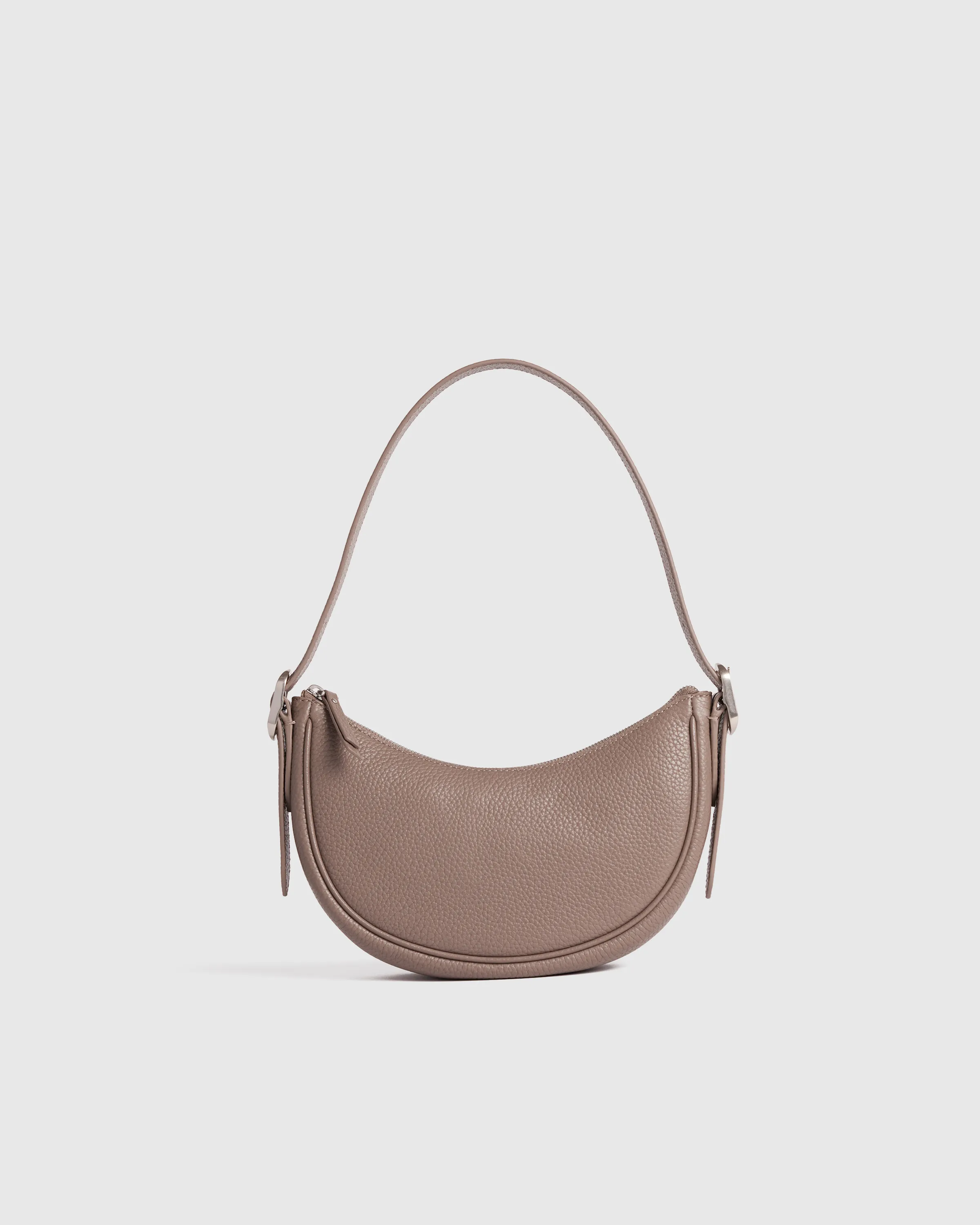 Italian Leather Mini Crescent Shoulder Bag