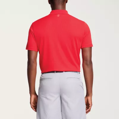 IZOD Golf Grid Mens Regular Fit Short Sleeve Polo Shirt