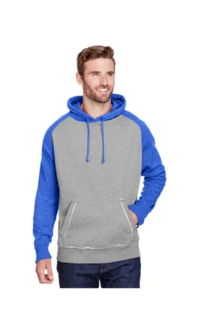 J America JA8885 Adult Vintage Heather Pullover Hooded Sweatshirt