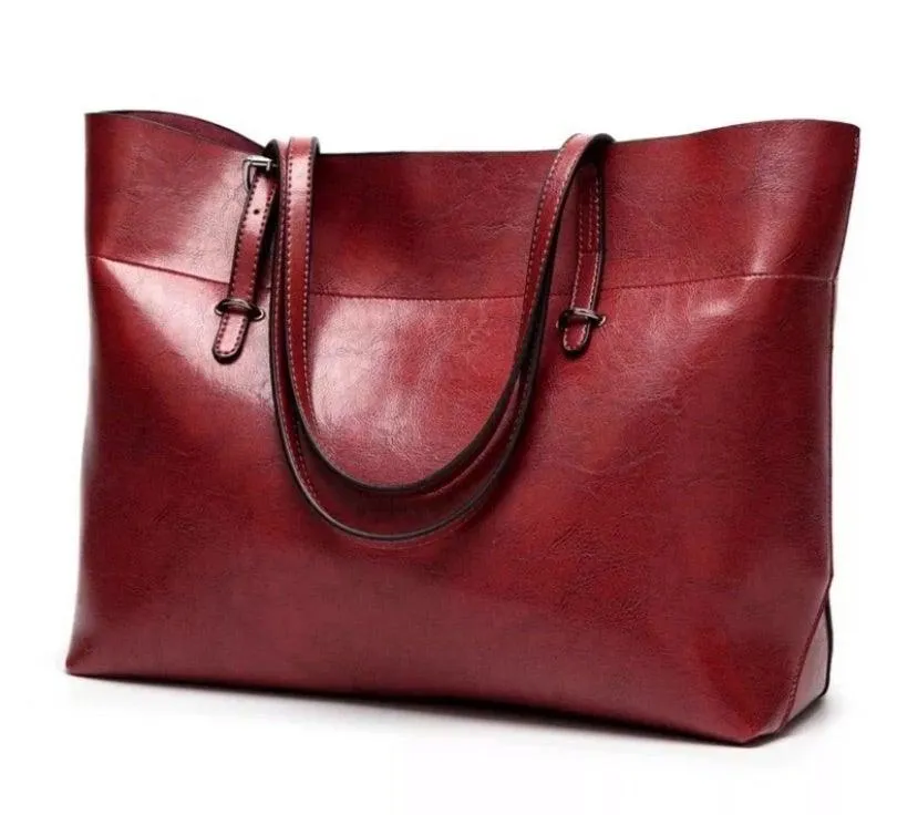 Jane Leather Tote Bag