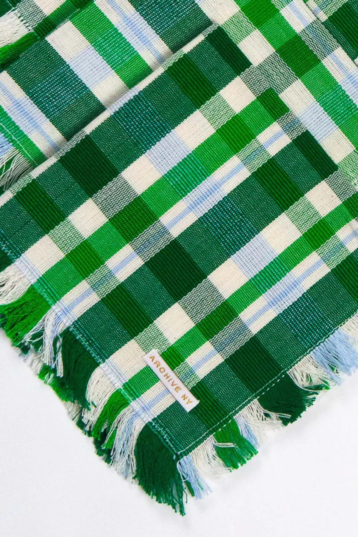 Josefina Plaid Party Napkins - Grass Green