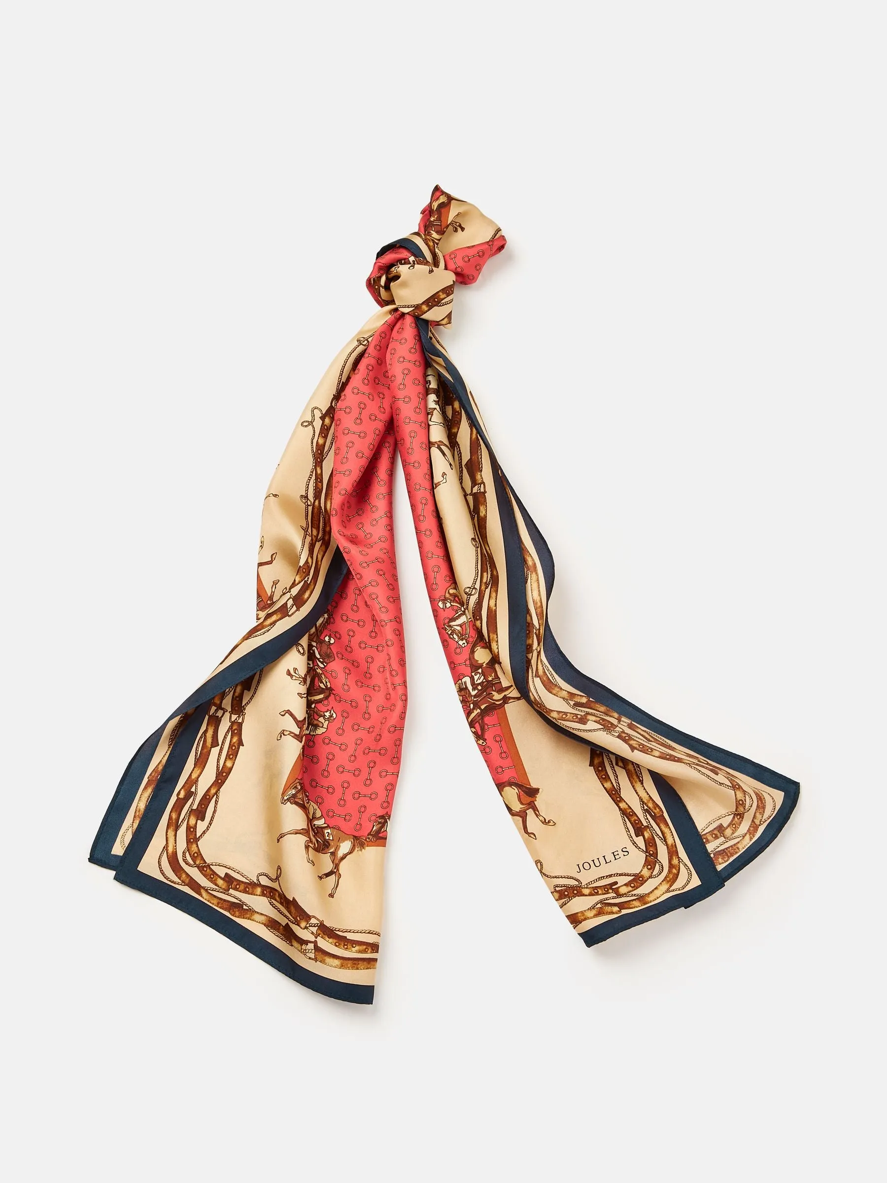 Joules Windsor Printed Long Silk Scarf