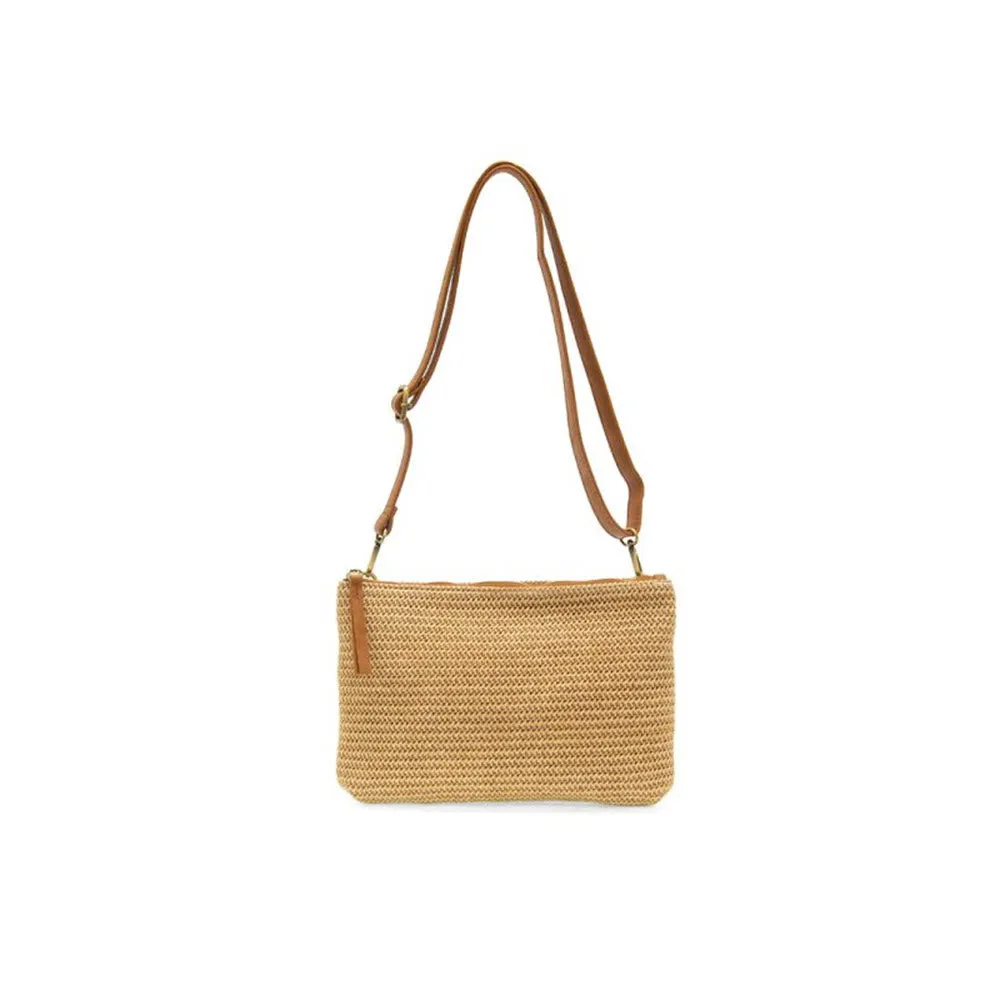 JOY SUSAN STRAW QUINN CROSSBODY NATURAL