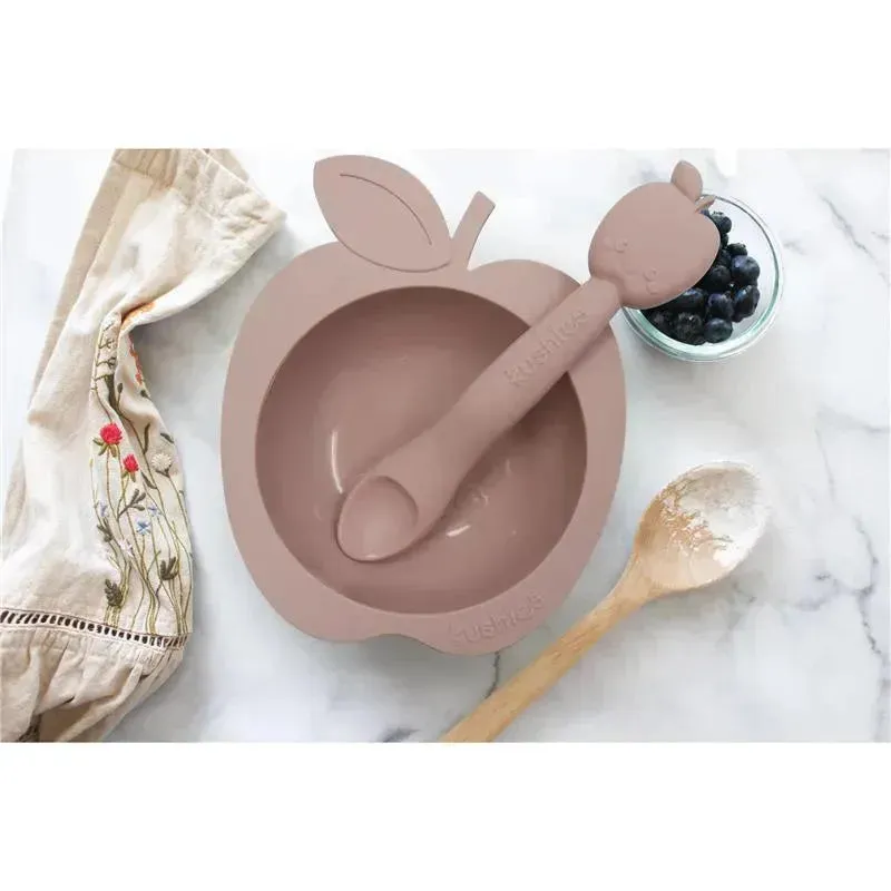 Kushies - Silibowl Silicone Bowl and Spoon, Pink