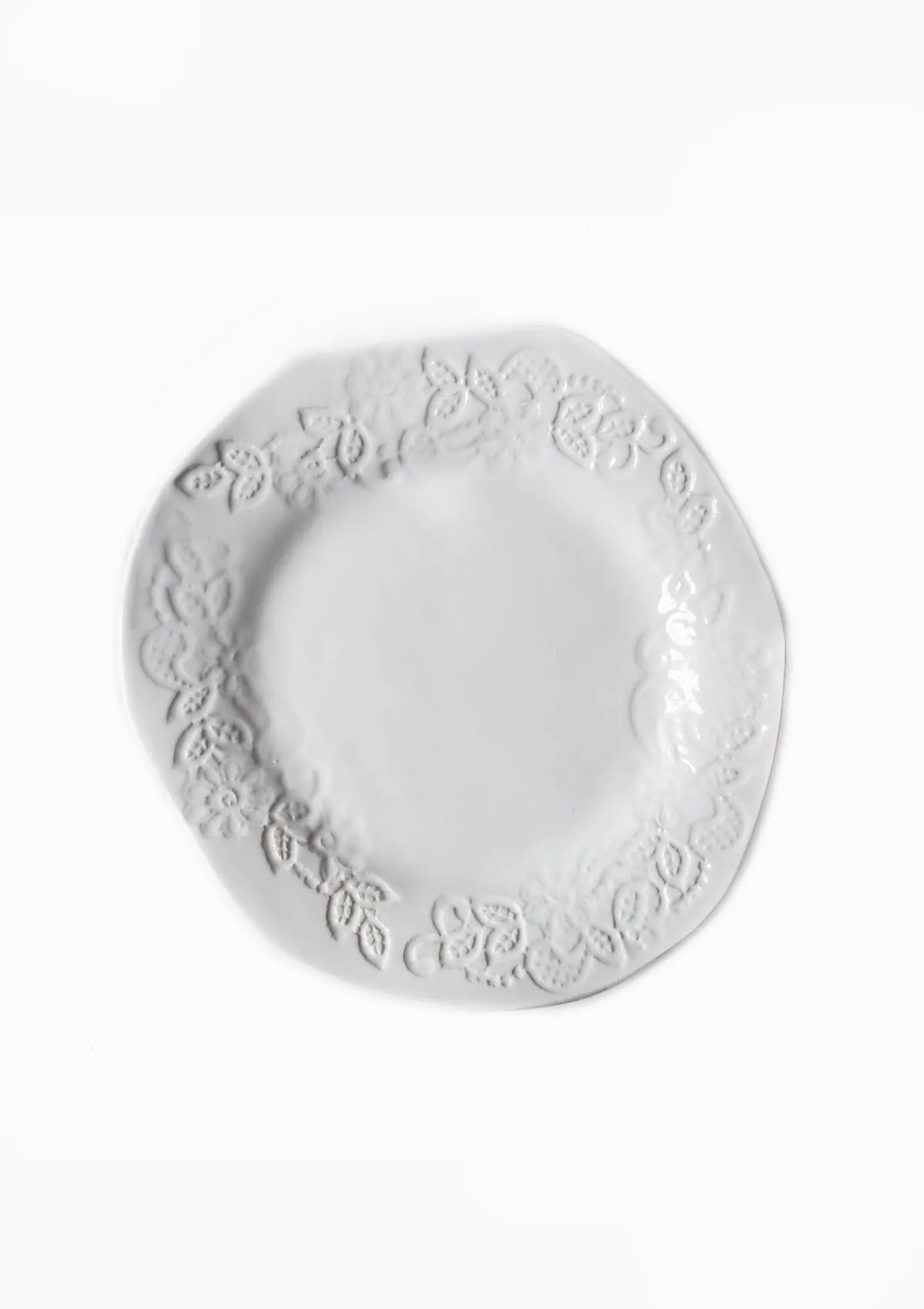 Lace Piatra Dinner Plate | White