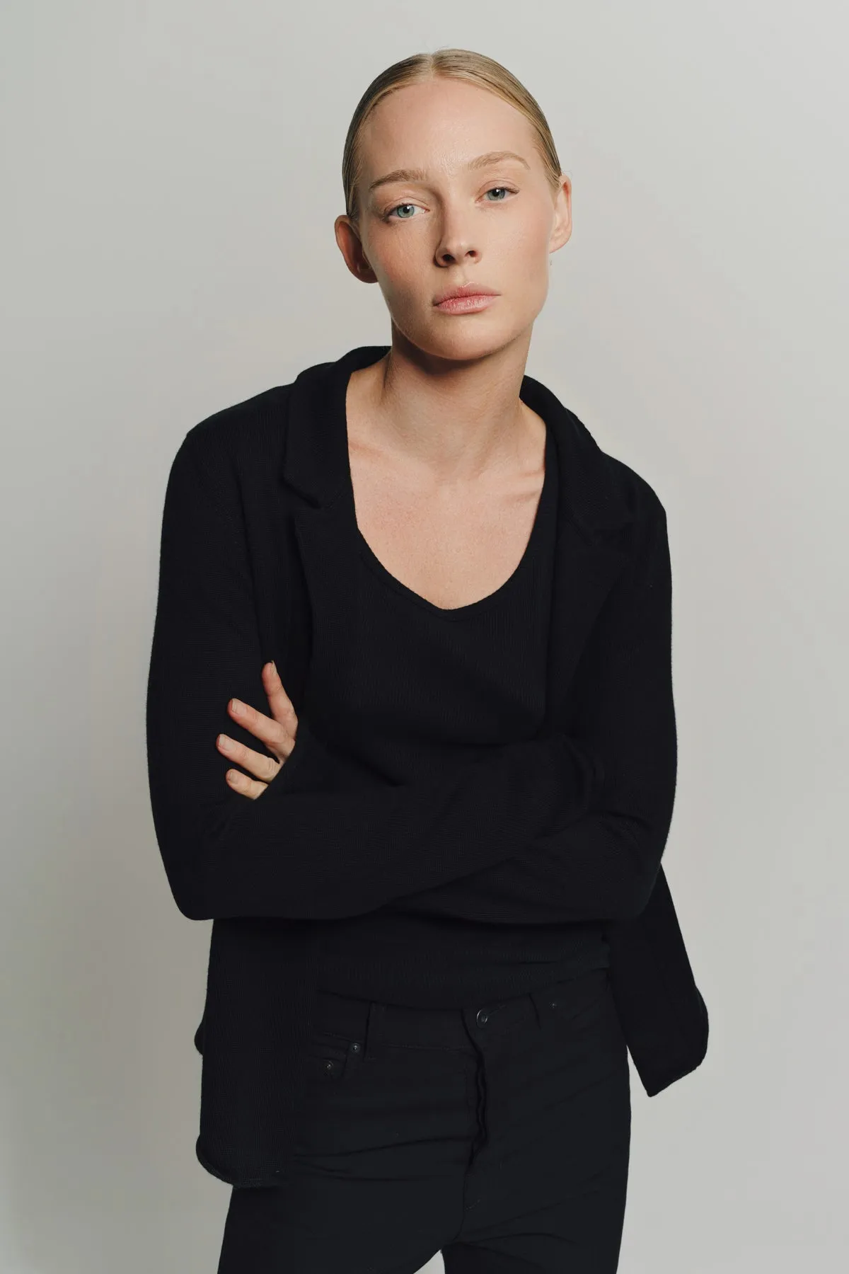 LARS ANDERSSON | PEPLUM CROPPED JACKET