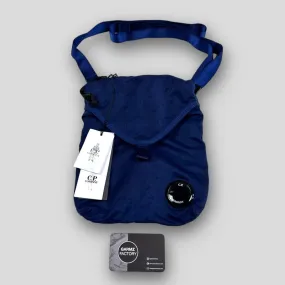 Lens Nylon Shoulder Bag Blue