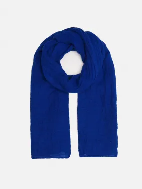 Linen Woven Scarf | Blue