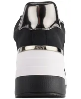 Macy's Dkny Kaden Lace-Up Zip Wedge Sneakers