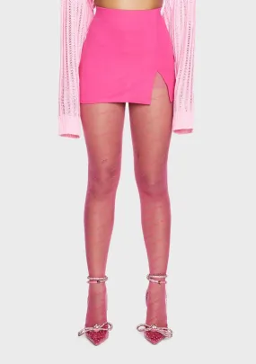 Magenta Cool Potential Mini Skirt-